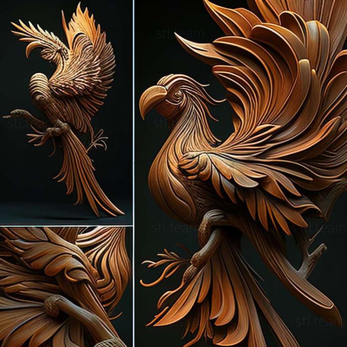 3D модель Райський птах (STL)